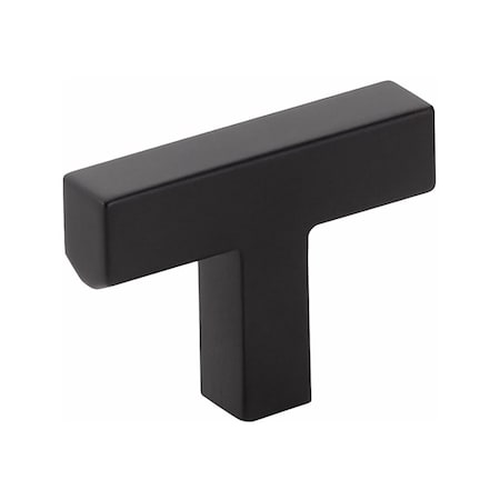 Emtek Warwick T Cabinet Knob Flat Black Finish 86726US19